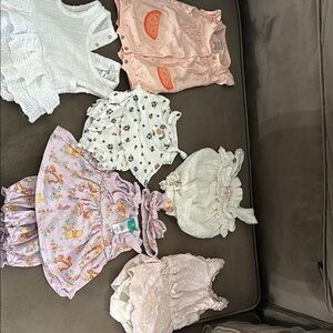 Bundle of newborn and 0/3 mo. Summer outfits
